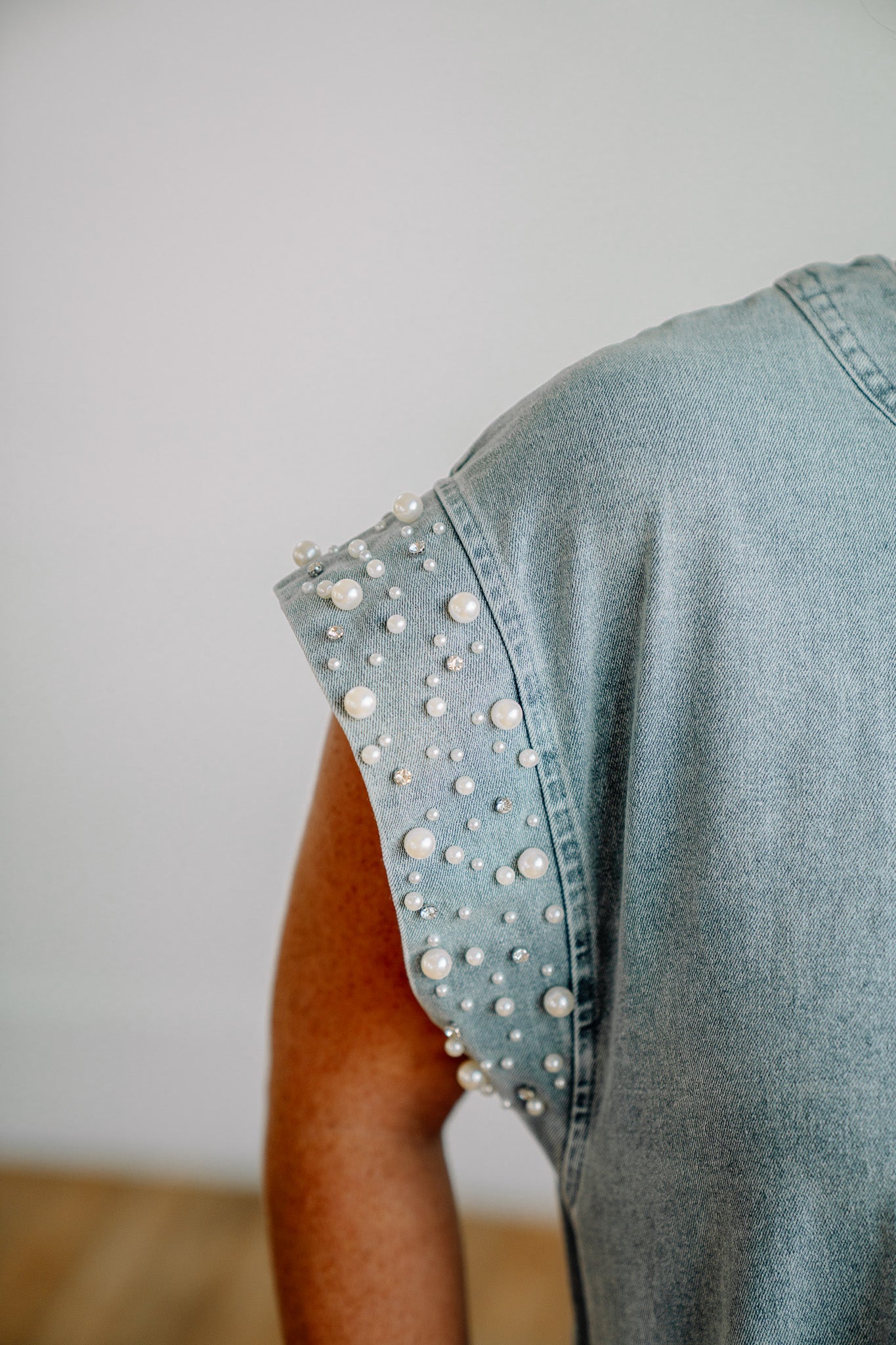 Denim N Pearls Dress