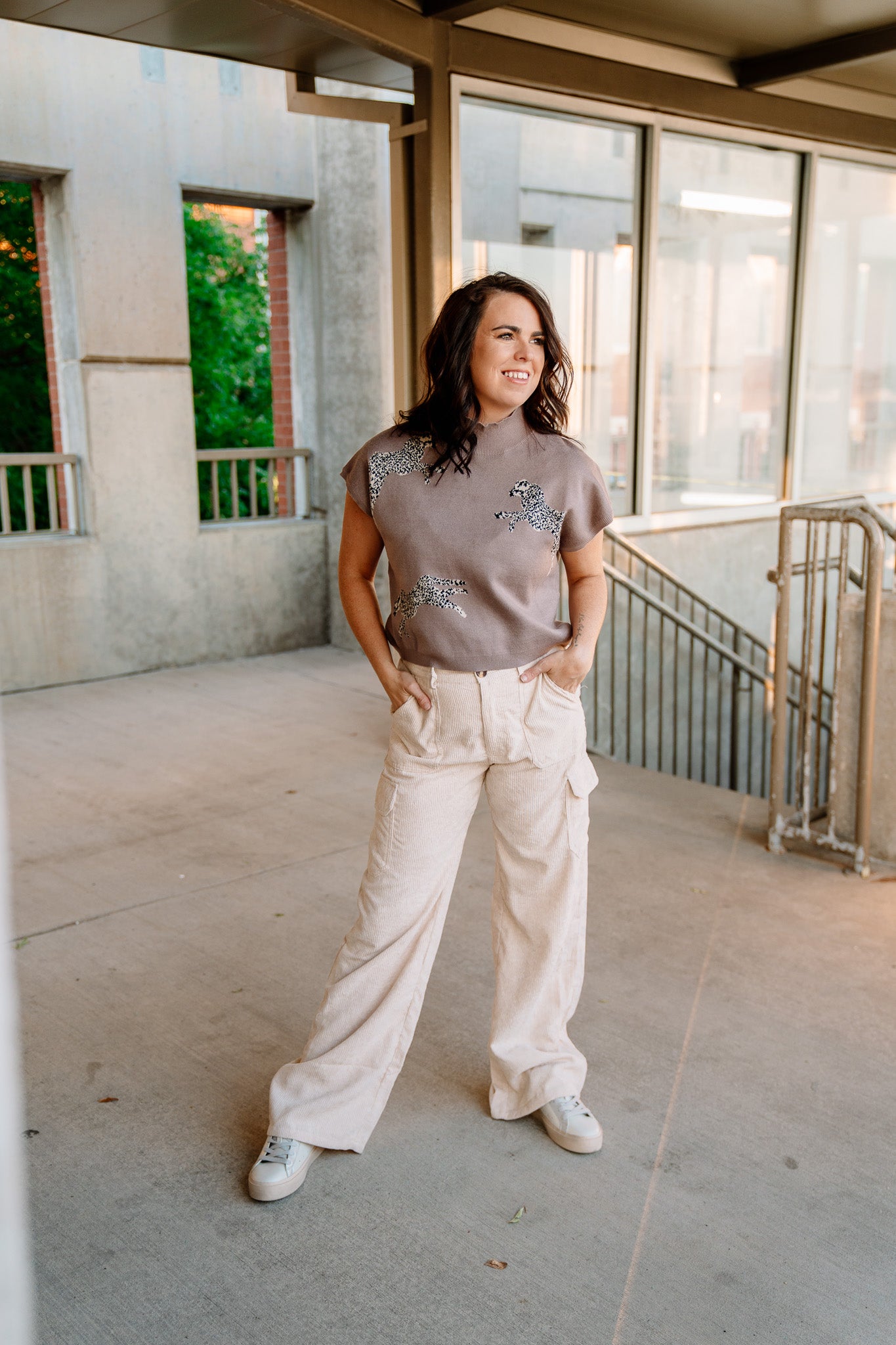 Almond Cordy Pants