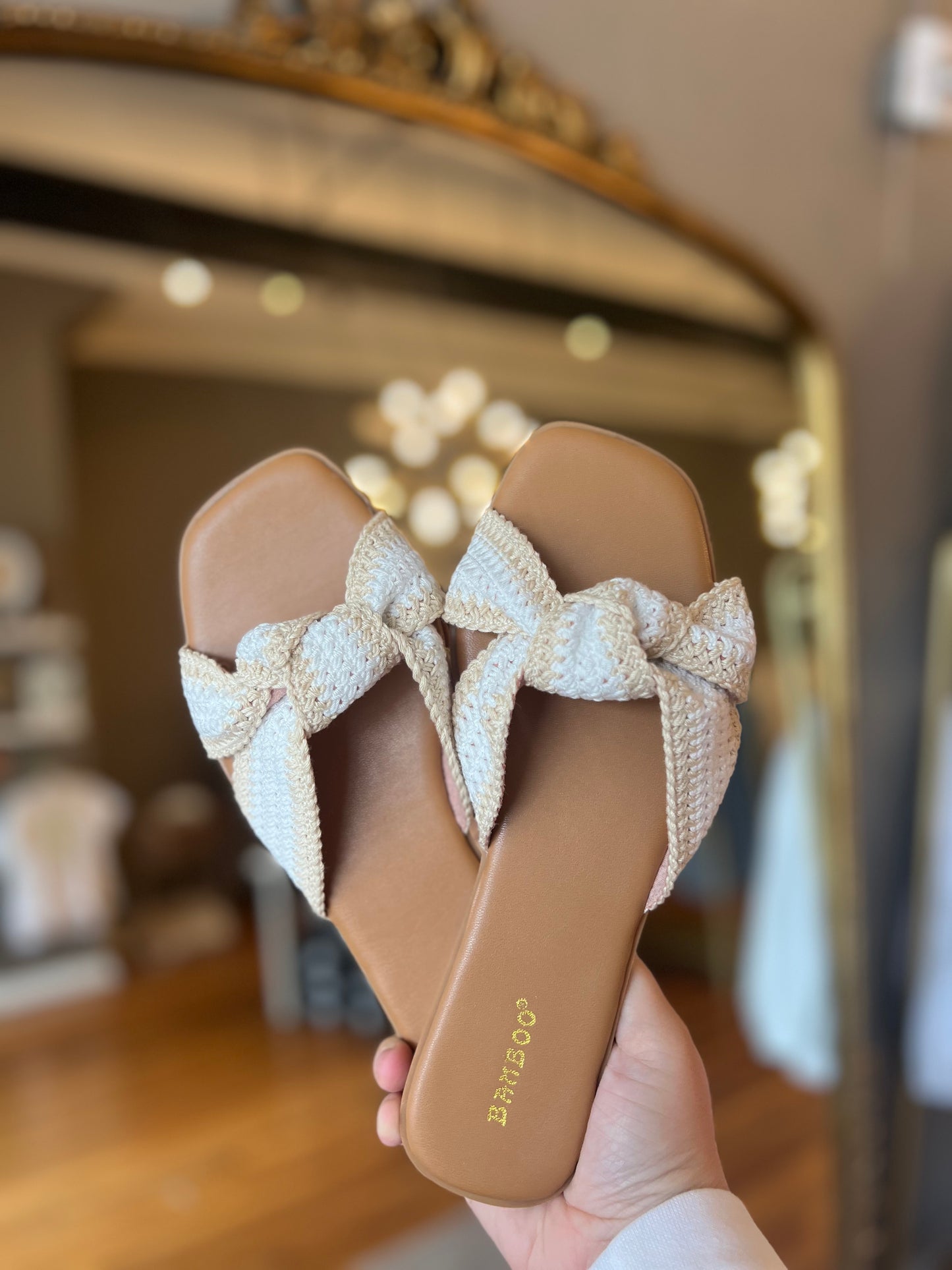 Neutral Crochet Knot Slides