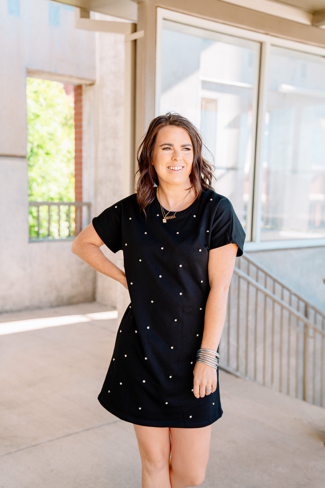 Bejeweled Tshirt Dress