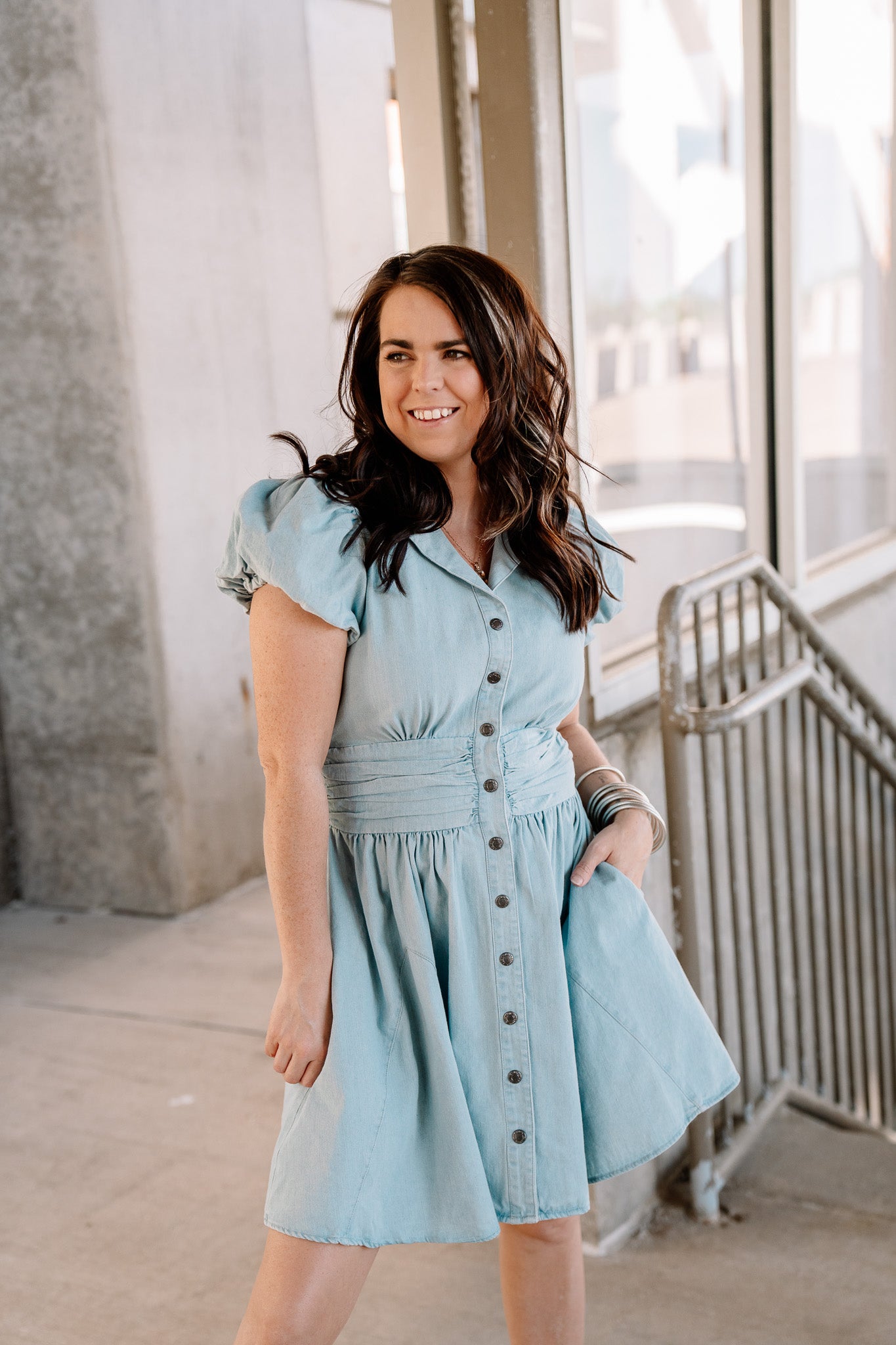 Denim Fit Dress