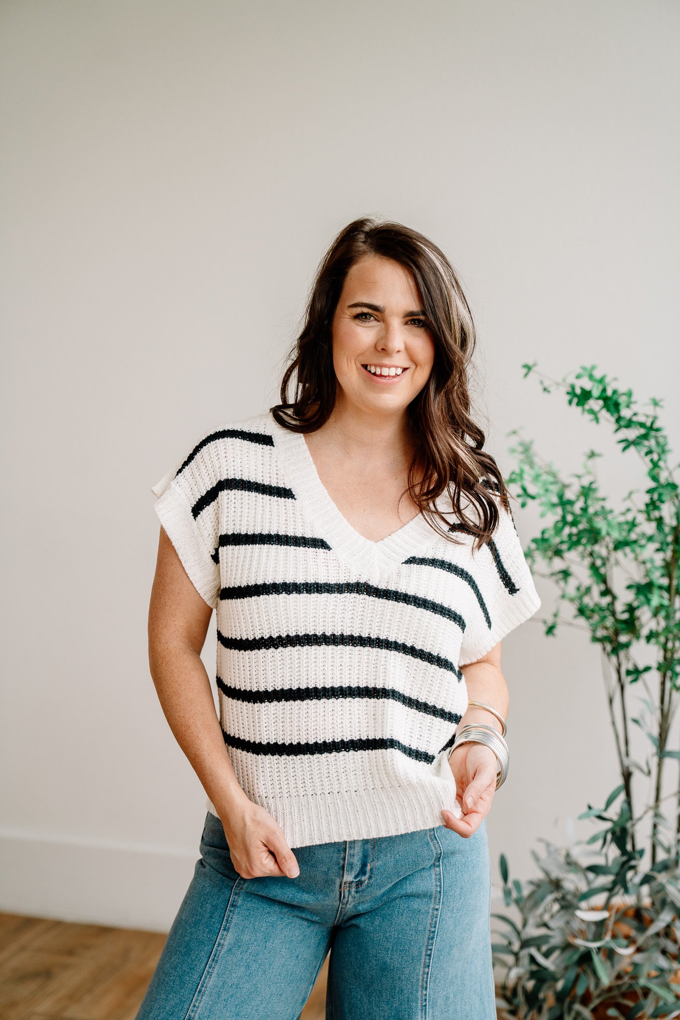 Beach Stripe Knit Top