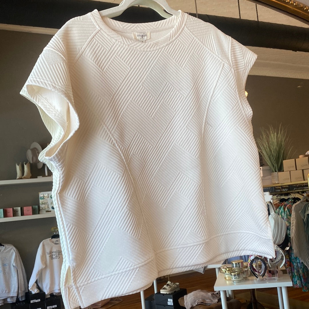 Jacquard Boxy Cut Sweatshirt