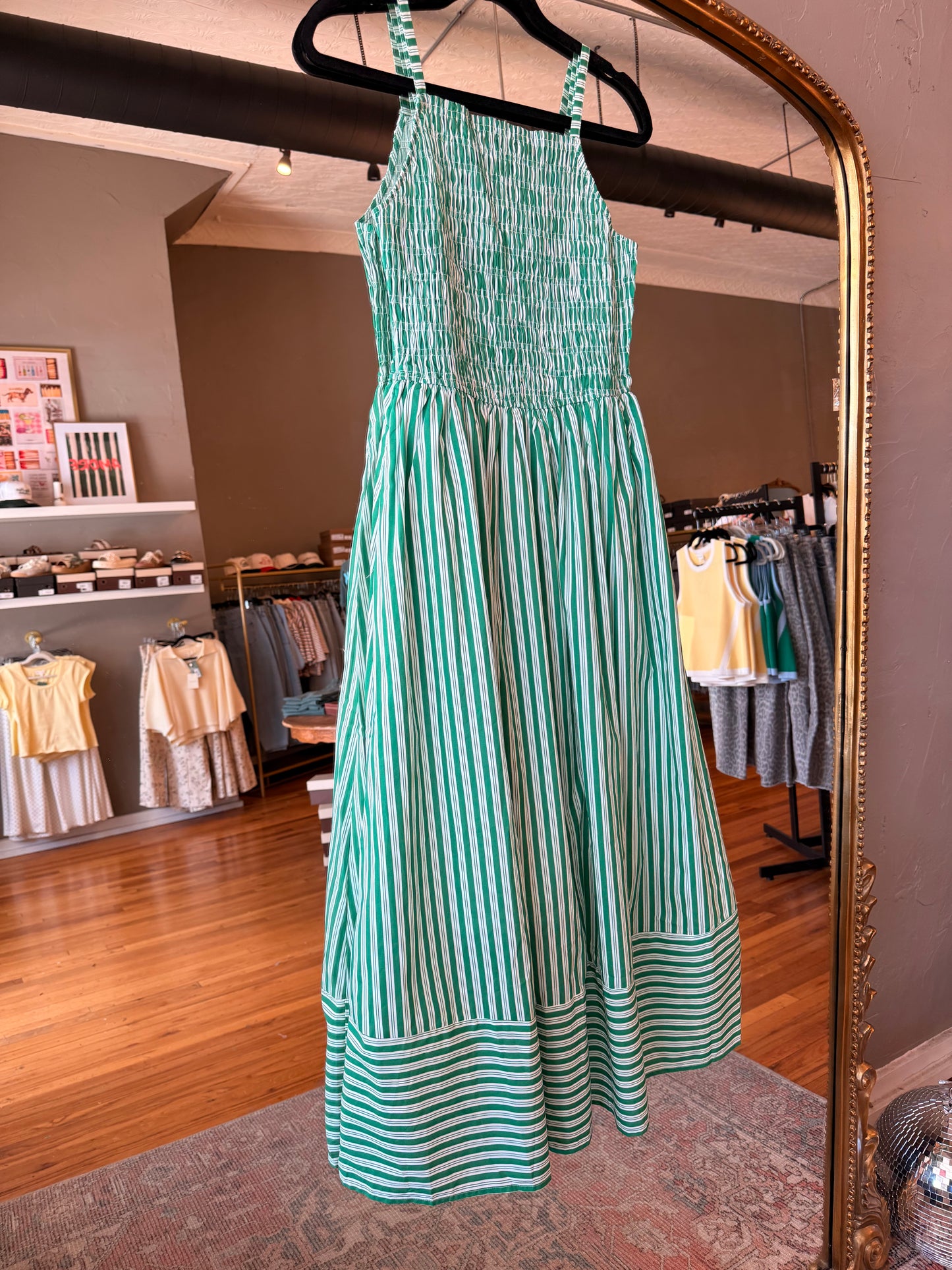 Smocked and Striped Dress