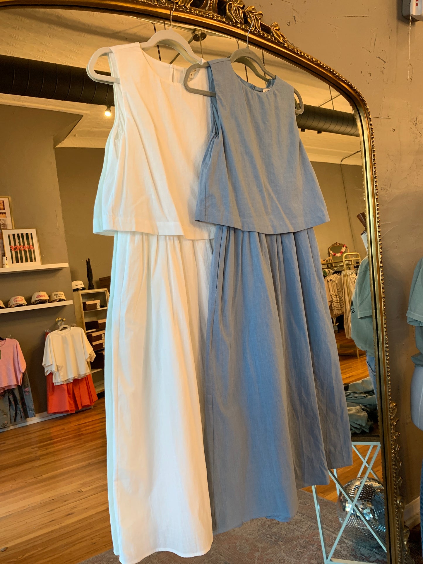 Cotton Tank Midi Dress