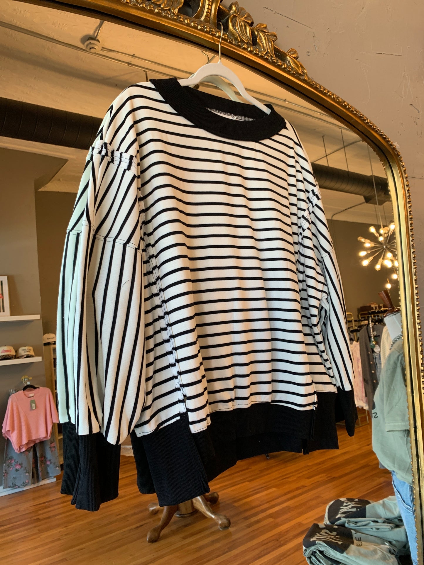 Striped Balloon Top