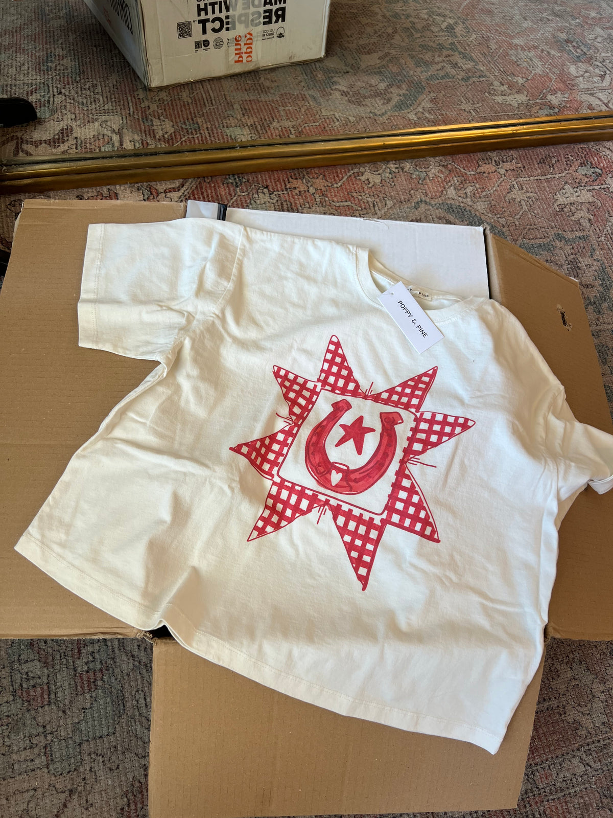 Horseshoe Quilt Crop Tee
