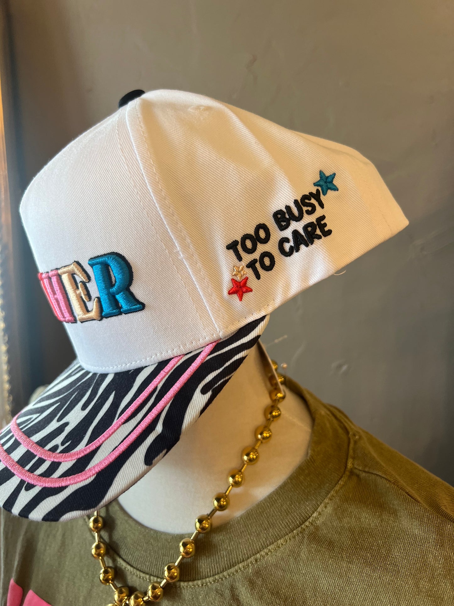 Mother Trucker Zebra Hat