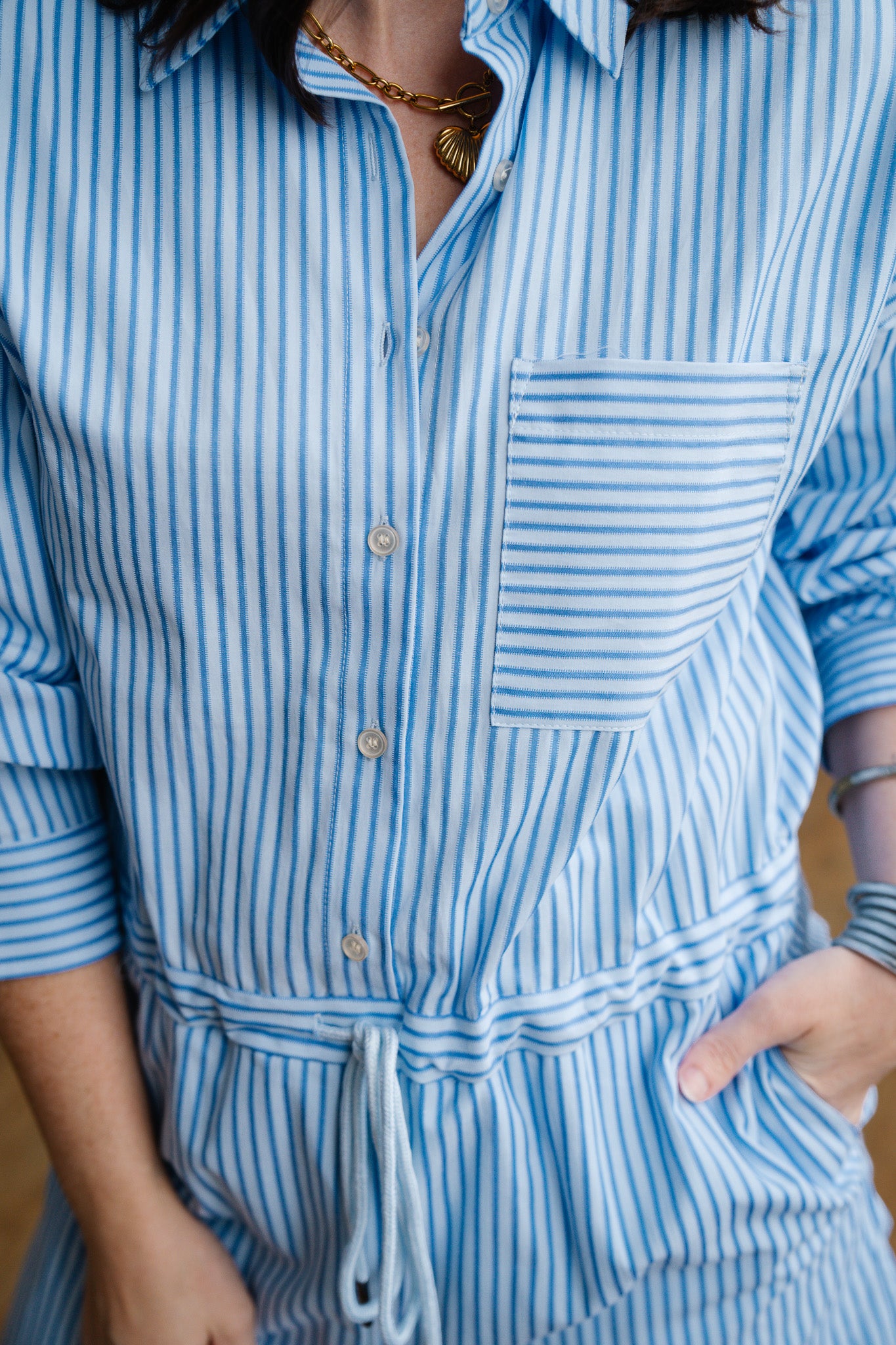 Pin Striped Romper