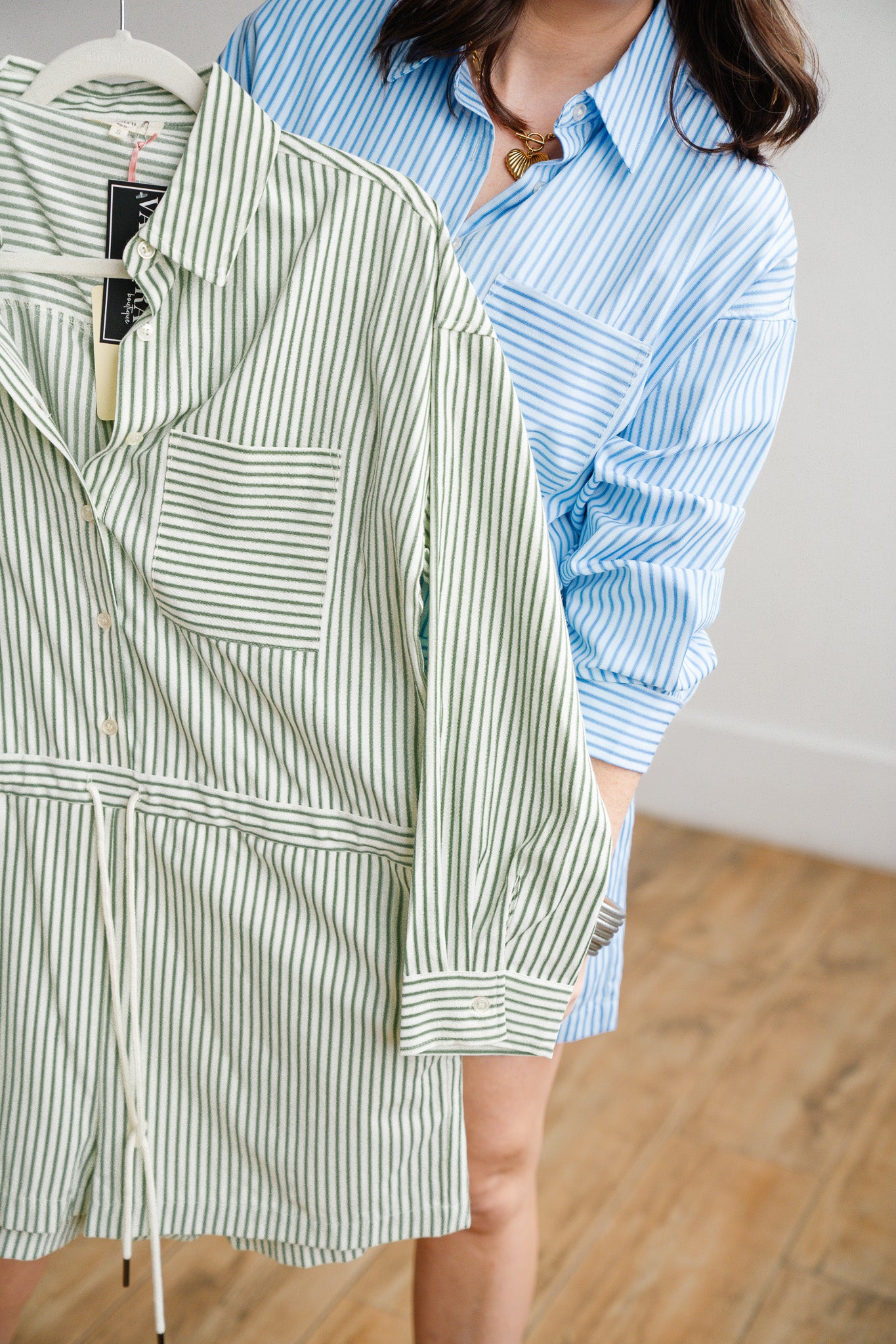 Pin Striped Romper