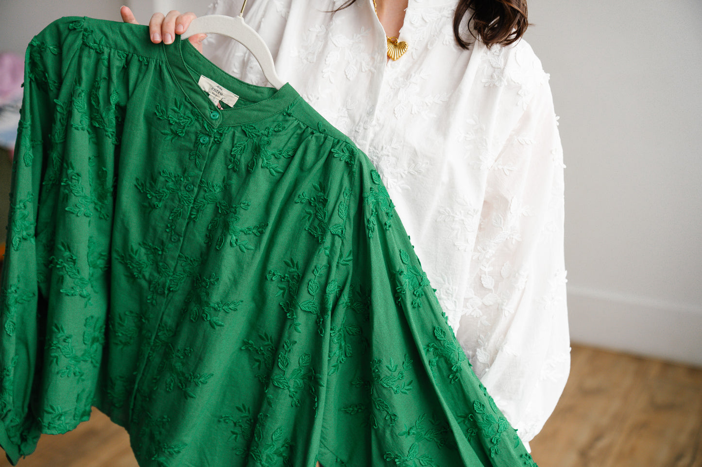 Embossed Floral Top