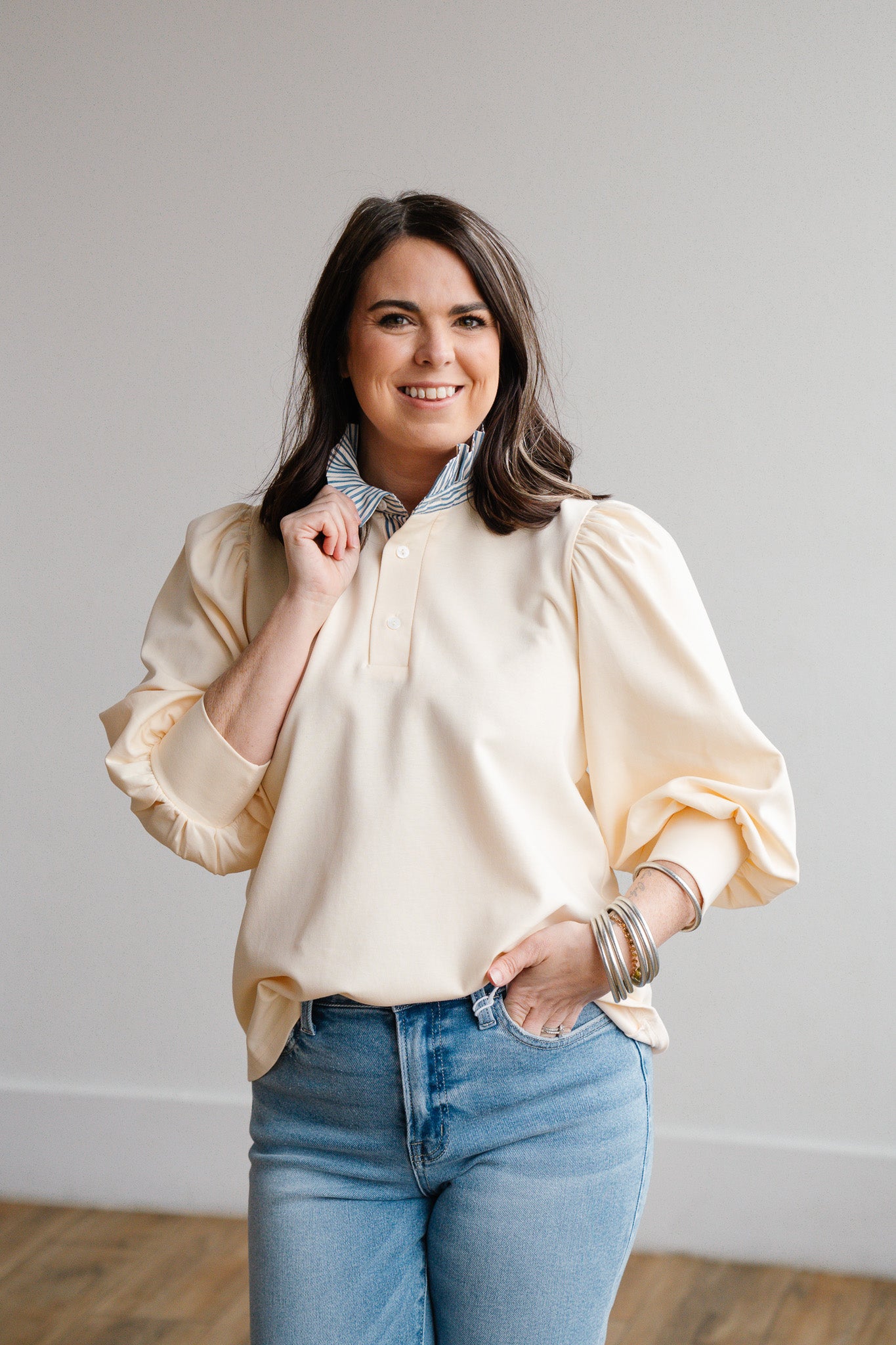 Popped Collar Top
