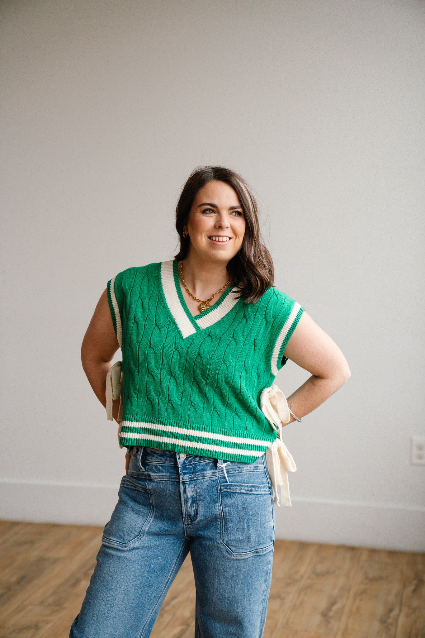 Tie Side Sweater Vest