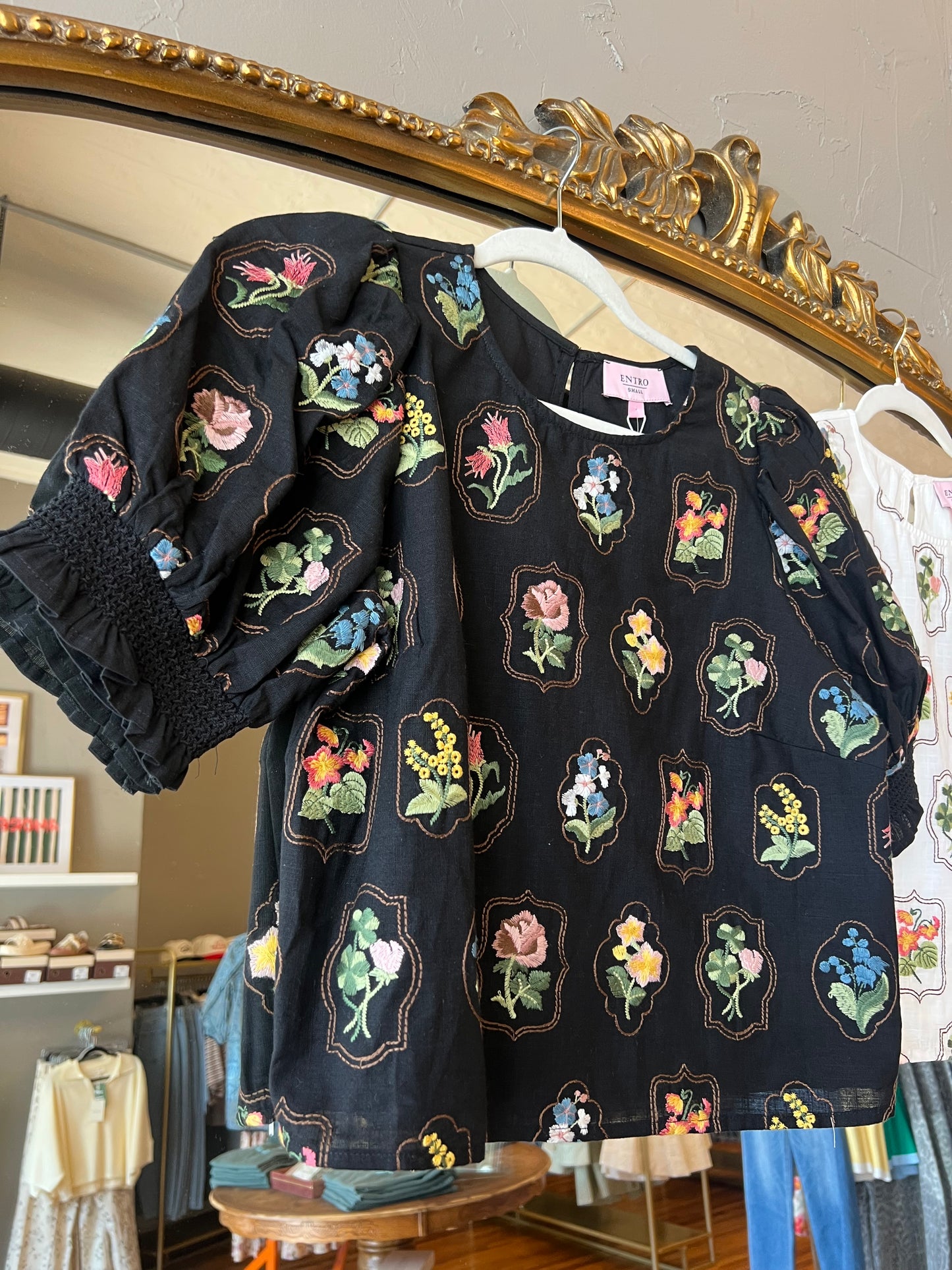 Embroidered Blossom Top