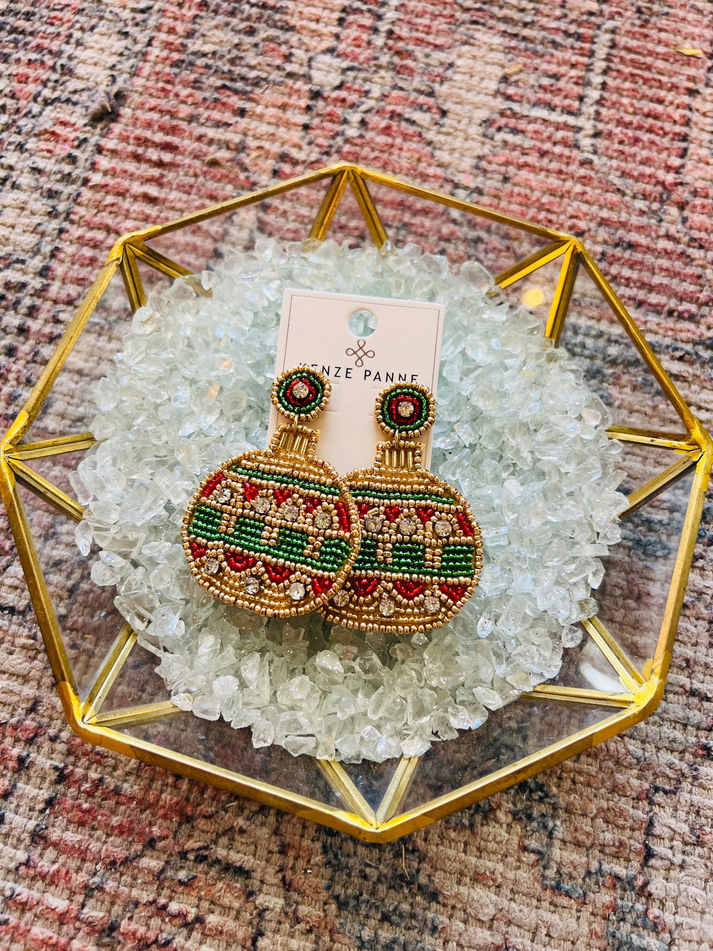 Beaded Ornament Earring
