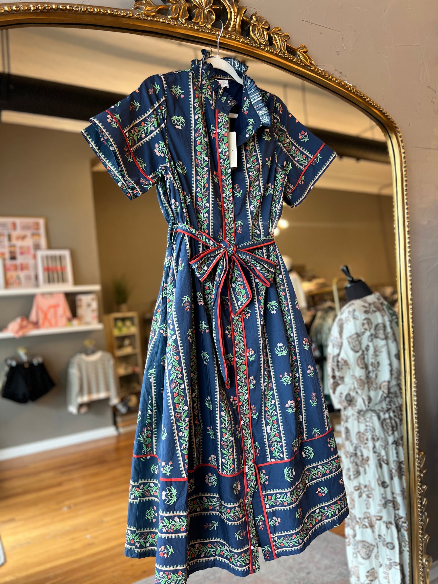 Navy Midi Dress