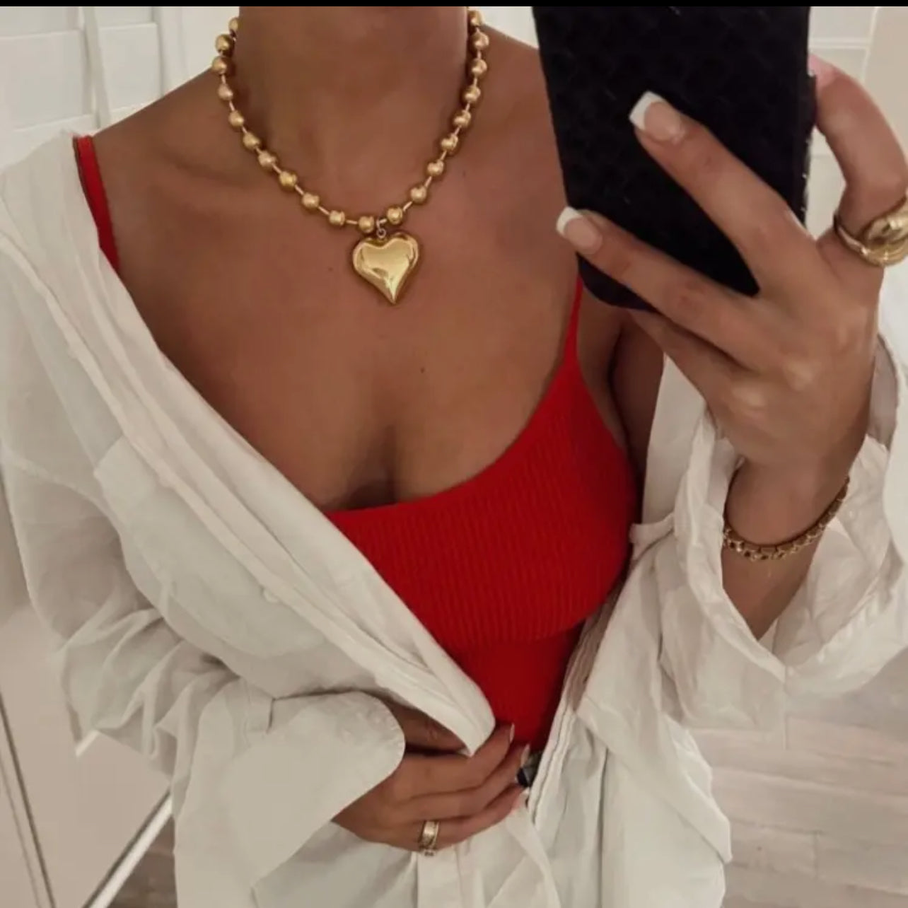 Bubble Heart Necklace