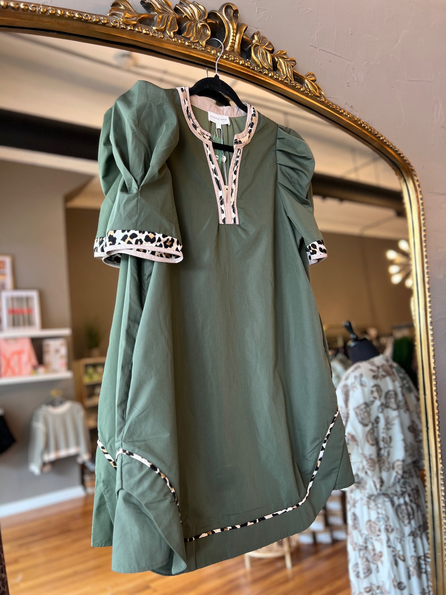 Olive Leo Trim Dress