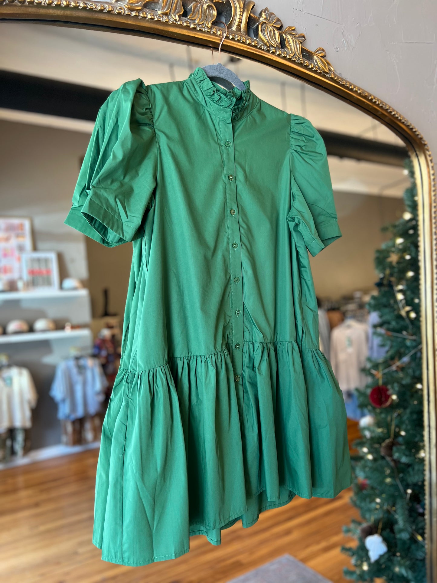 Forest Drop Waist Dress