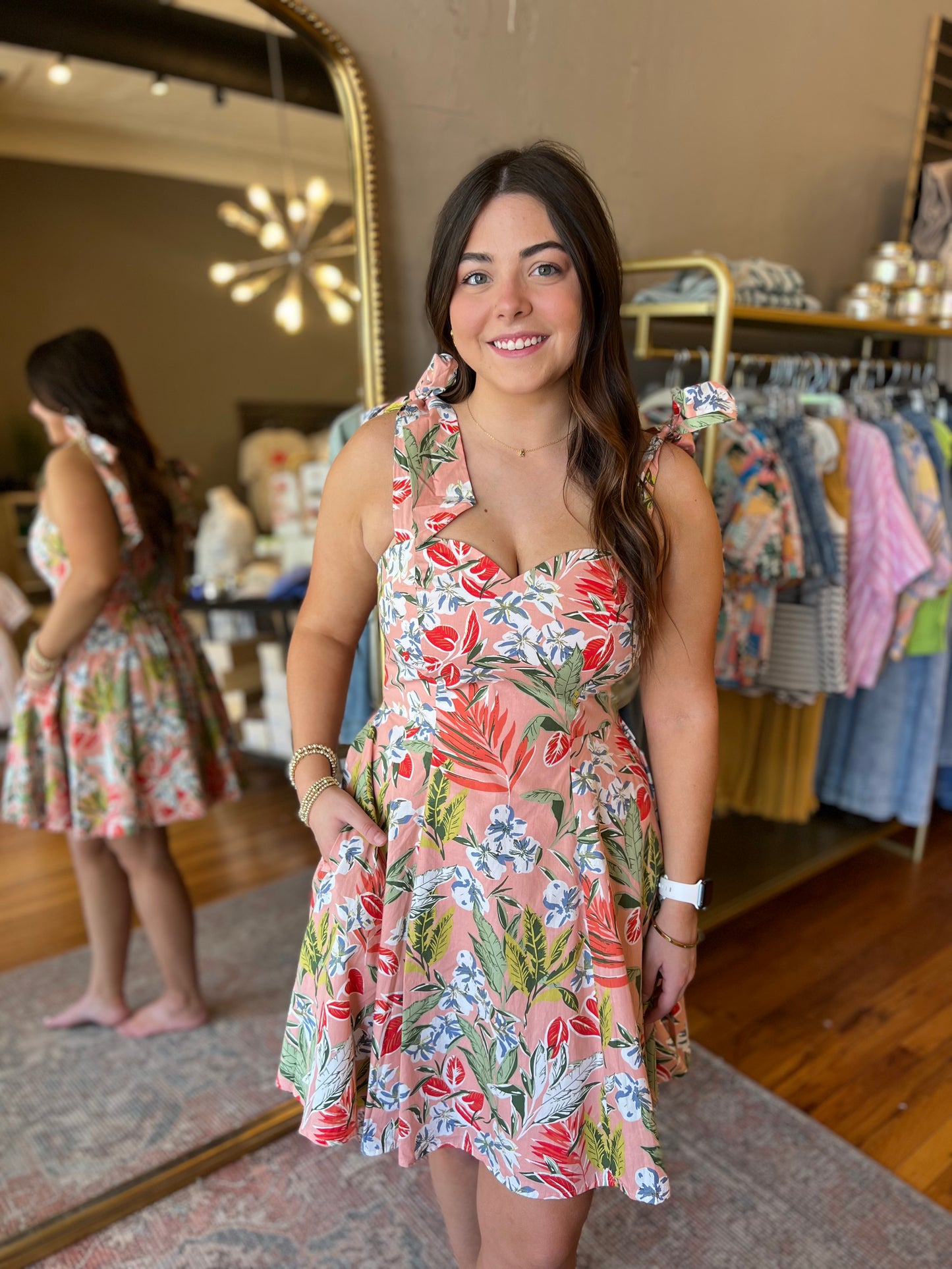 Tropical Girl Tie Dress