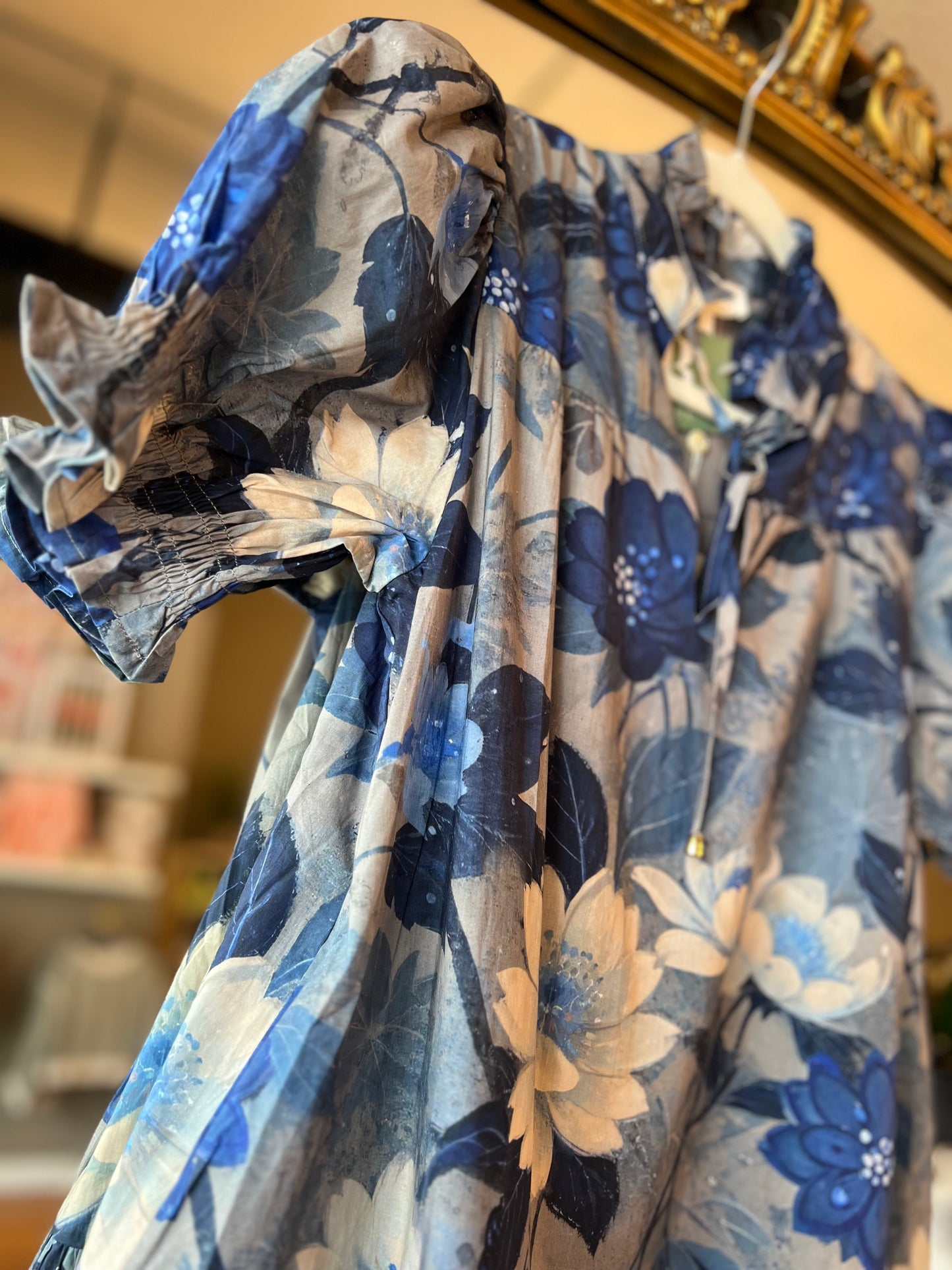 Indigo Floral Dress