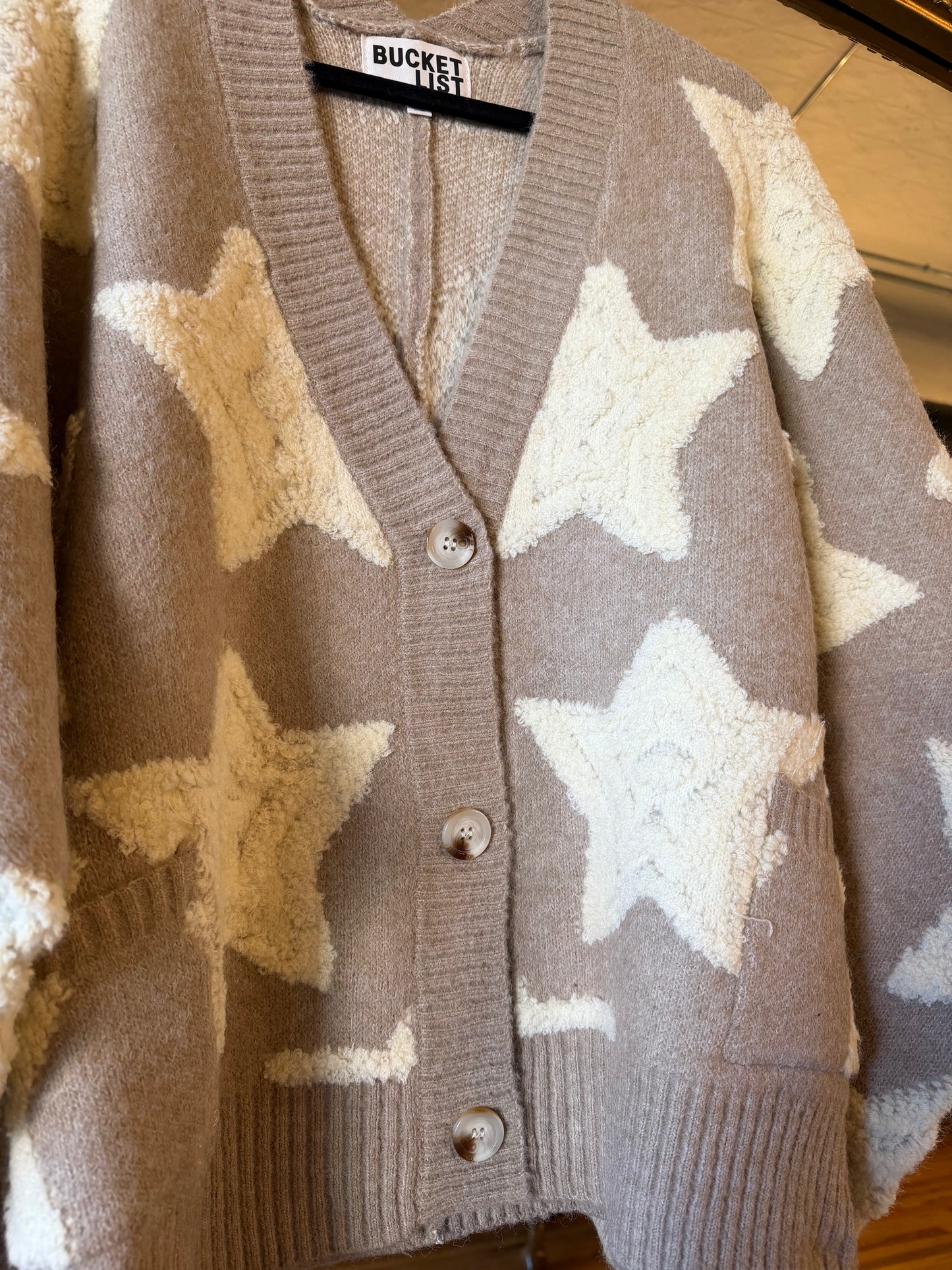 Oversized Star Cardi