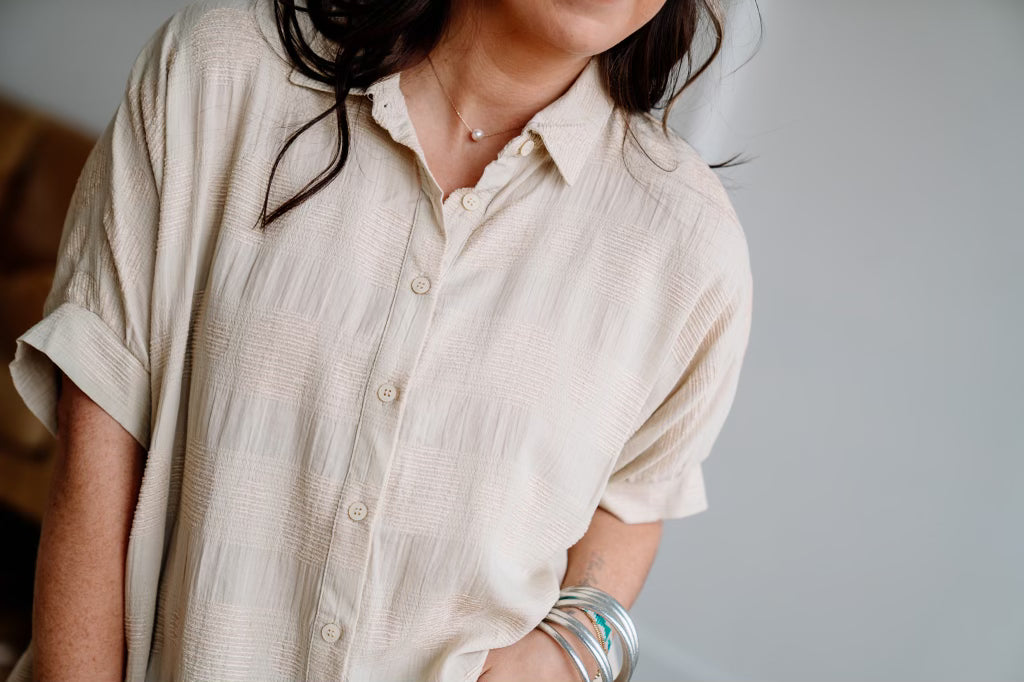 Polka Dot Detailed Top