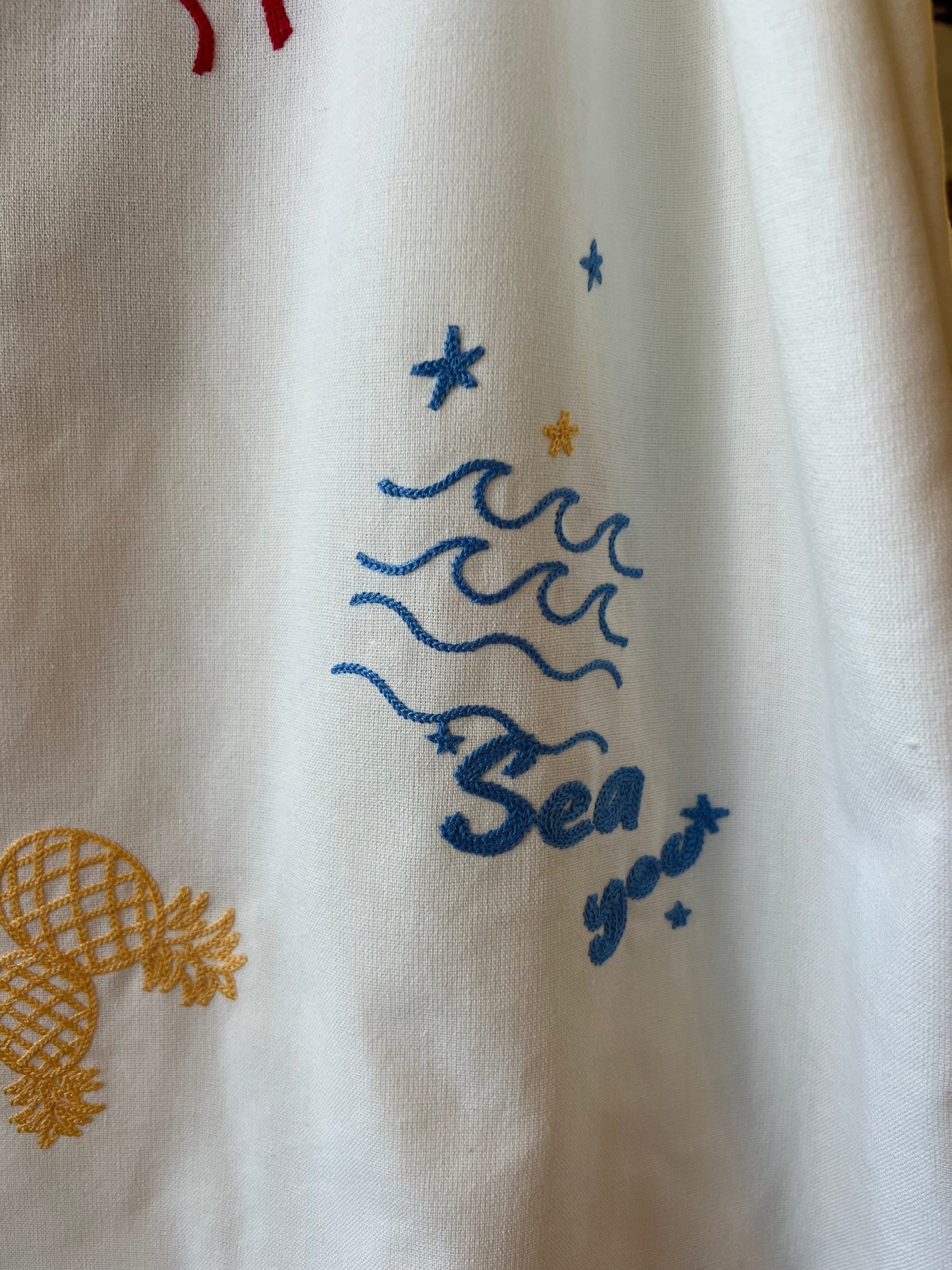 Embroidered Spaghetti Mini