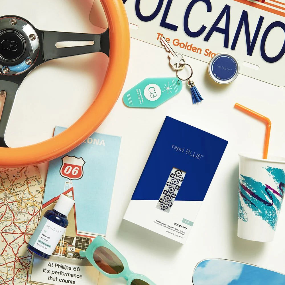 Capi Blue Volcano Car Diffuser Set