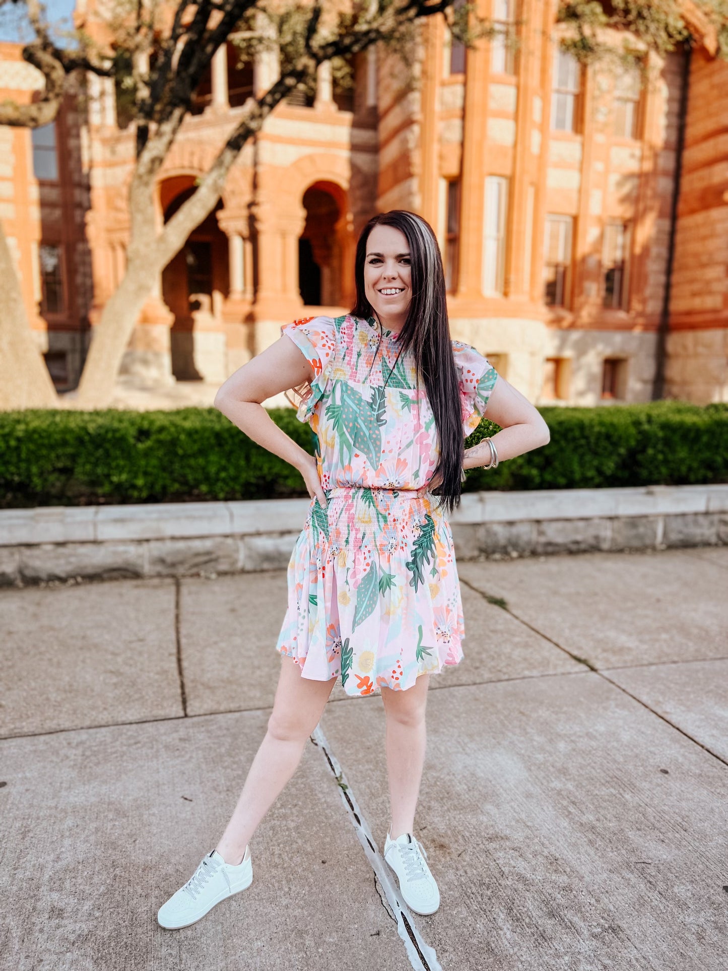 In the Pink Floral Dress