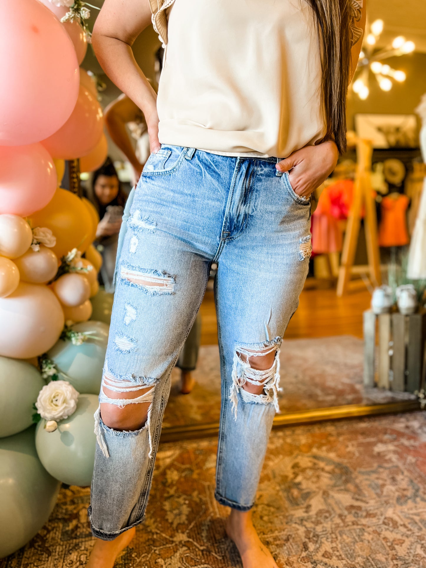High-Rise Boyfriend Denim (No Stretch)