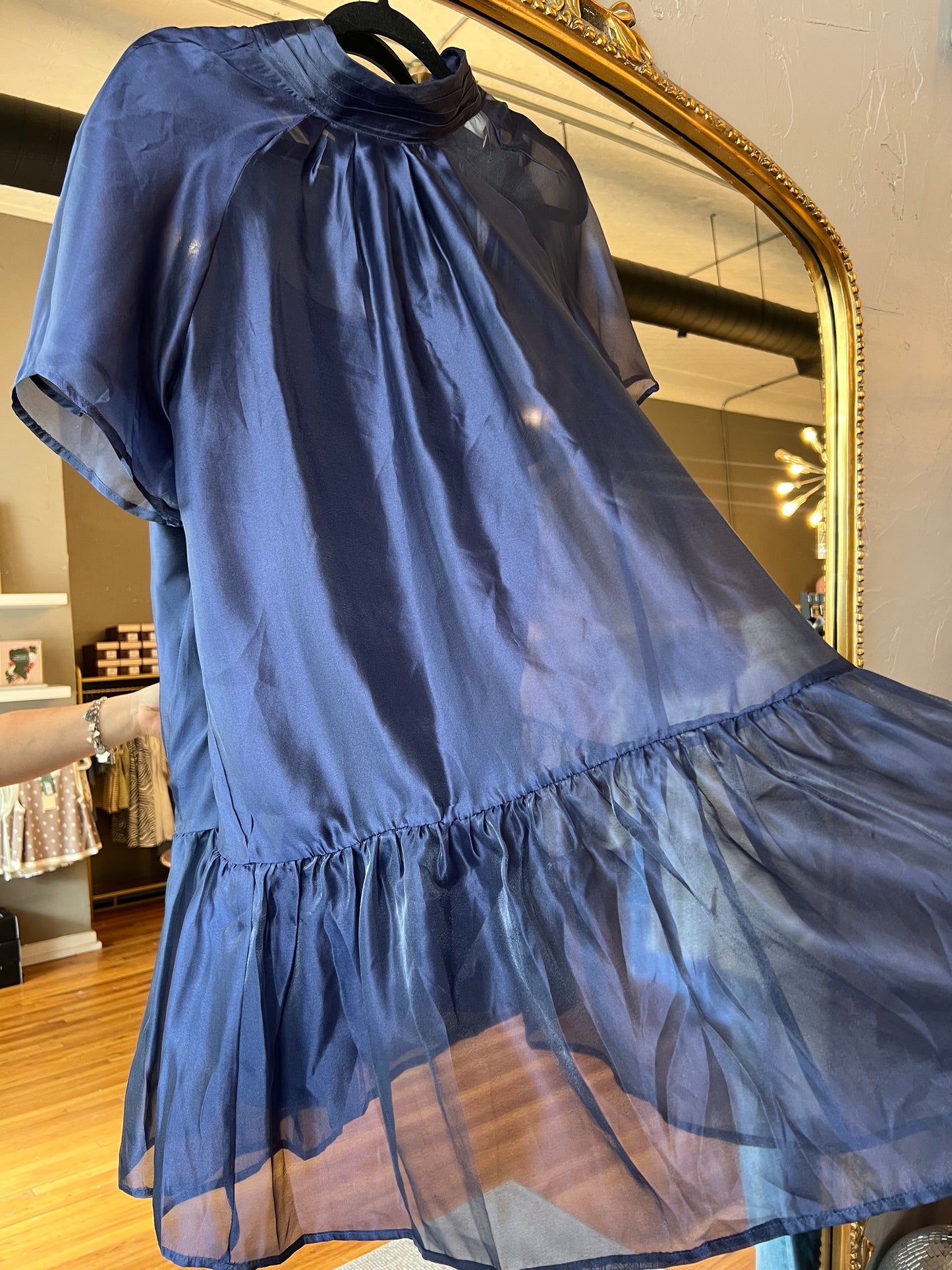 Guest In Blue Dress