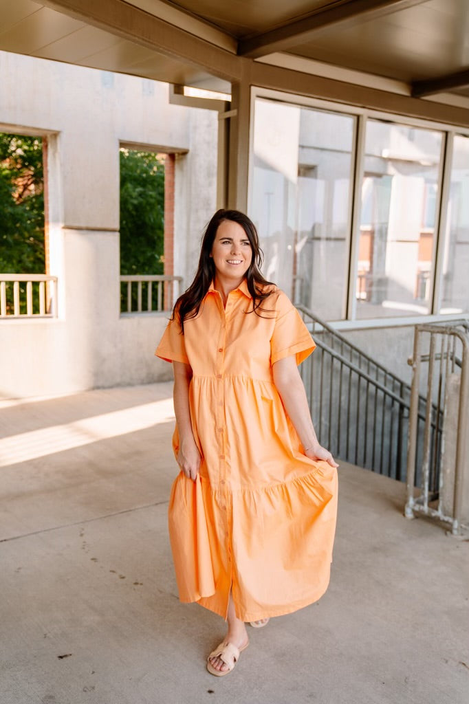 Cantaloupe Shirt Dress