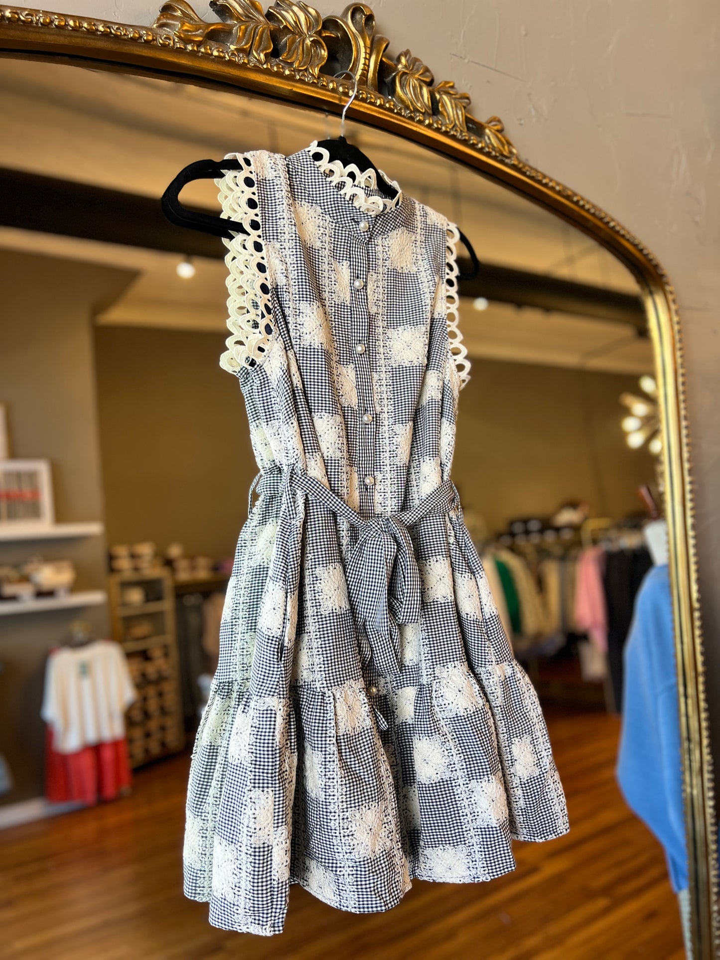 Navy Square Dress