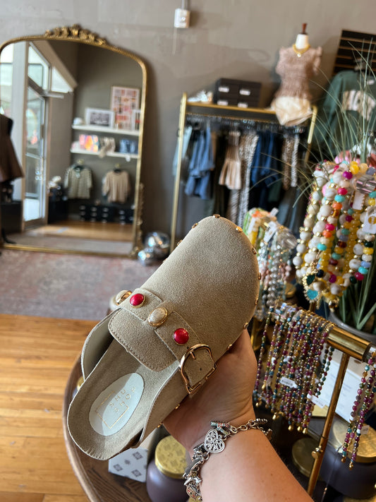 Beige ShuShop Clog