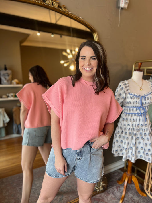 Dolman Dusty Rose Sweater