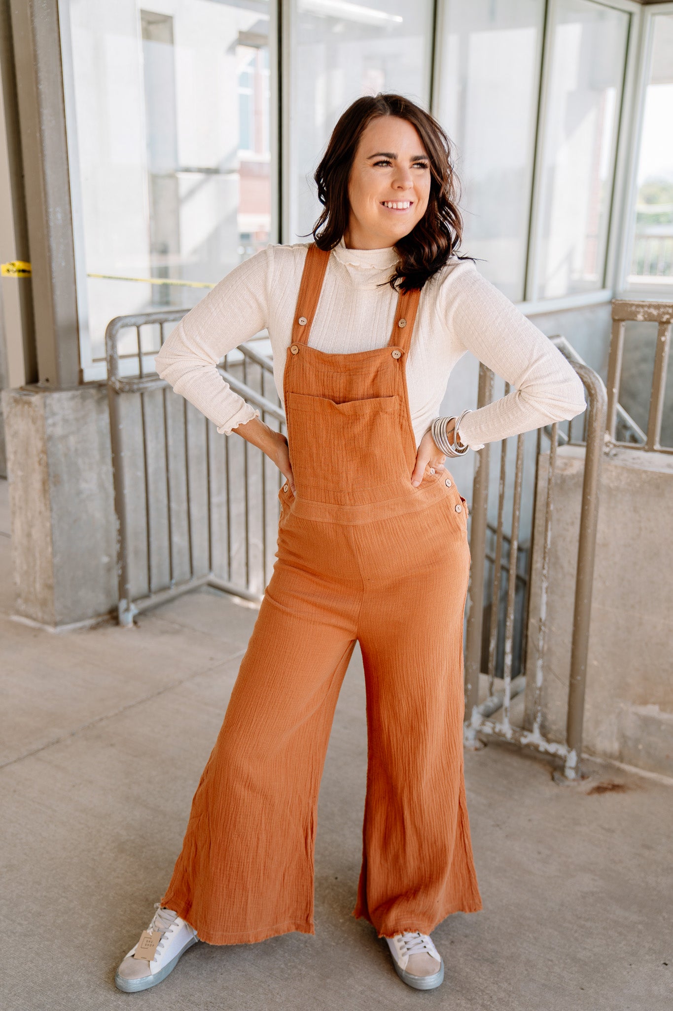 Caramel Gauze Jumpsuit