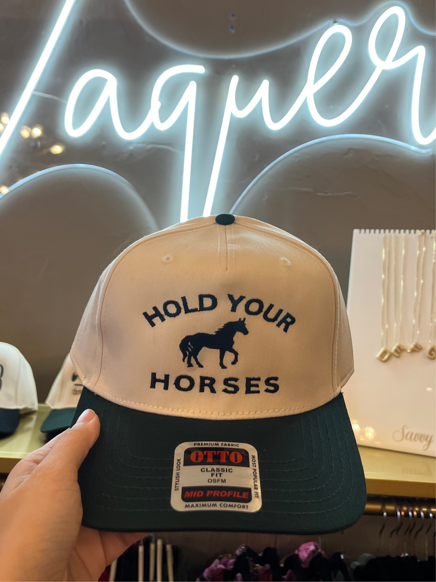 Hold Your Horses Embroidered Trucker