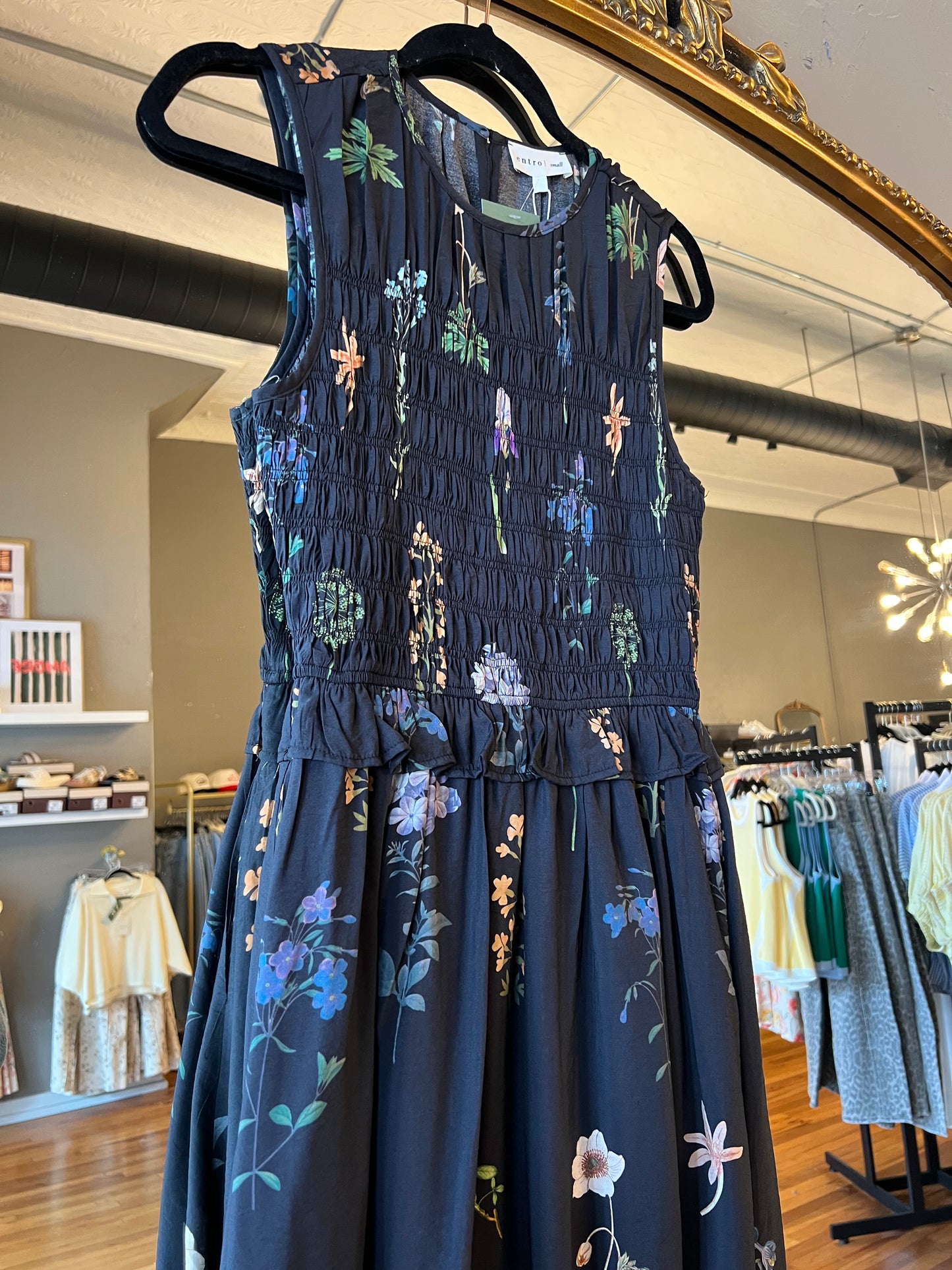 Black Blossoms Dress