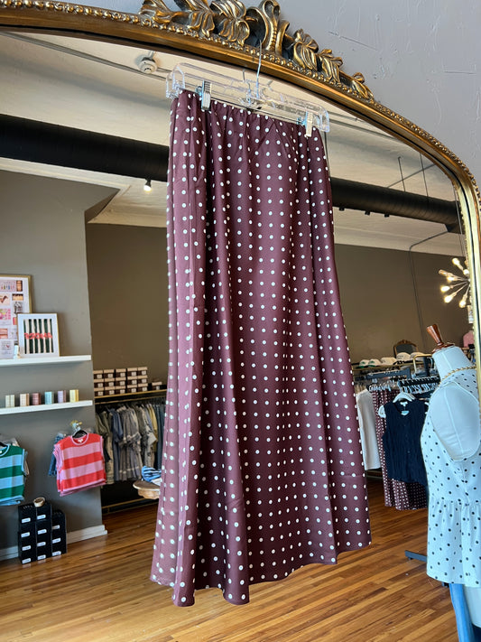 Choco Dotty Skirt