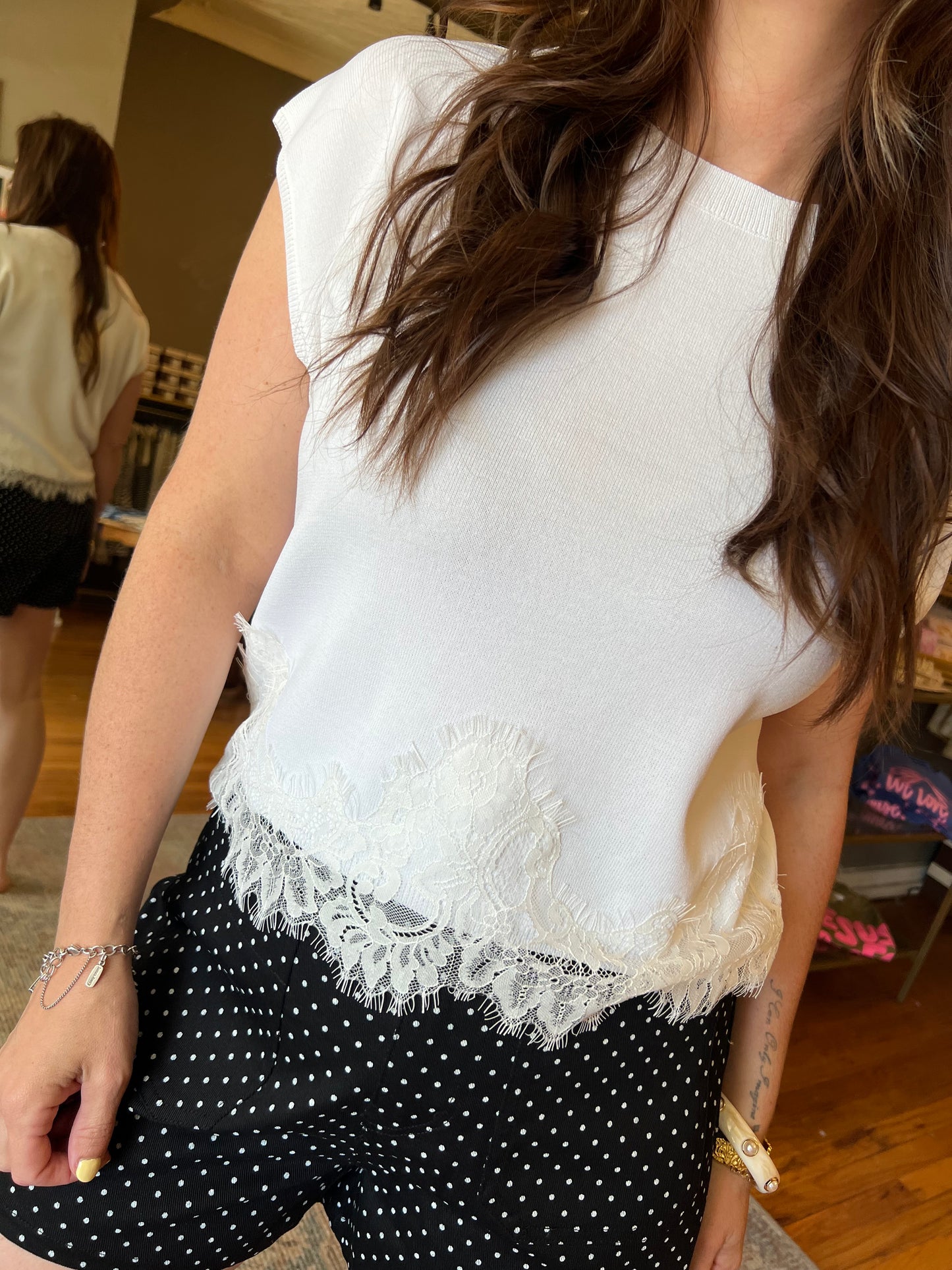 Lacey Edge Top