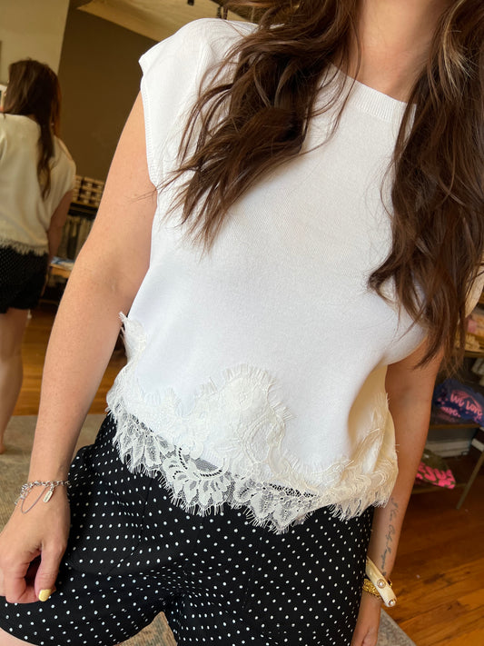 Lacey Edge Top