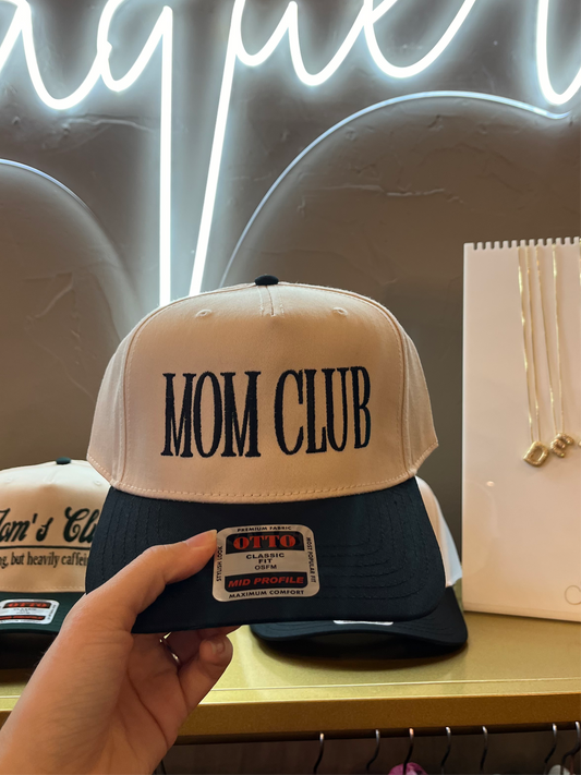 Mom Club Embroidered Trucker