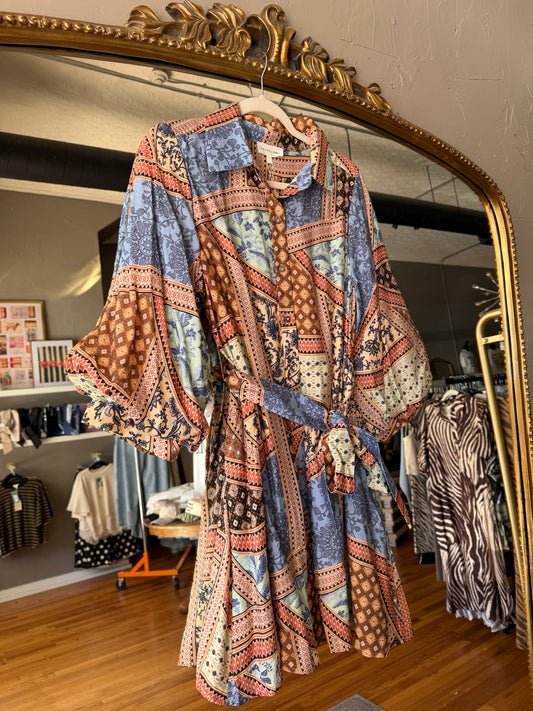 Scarf Print Dress