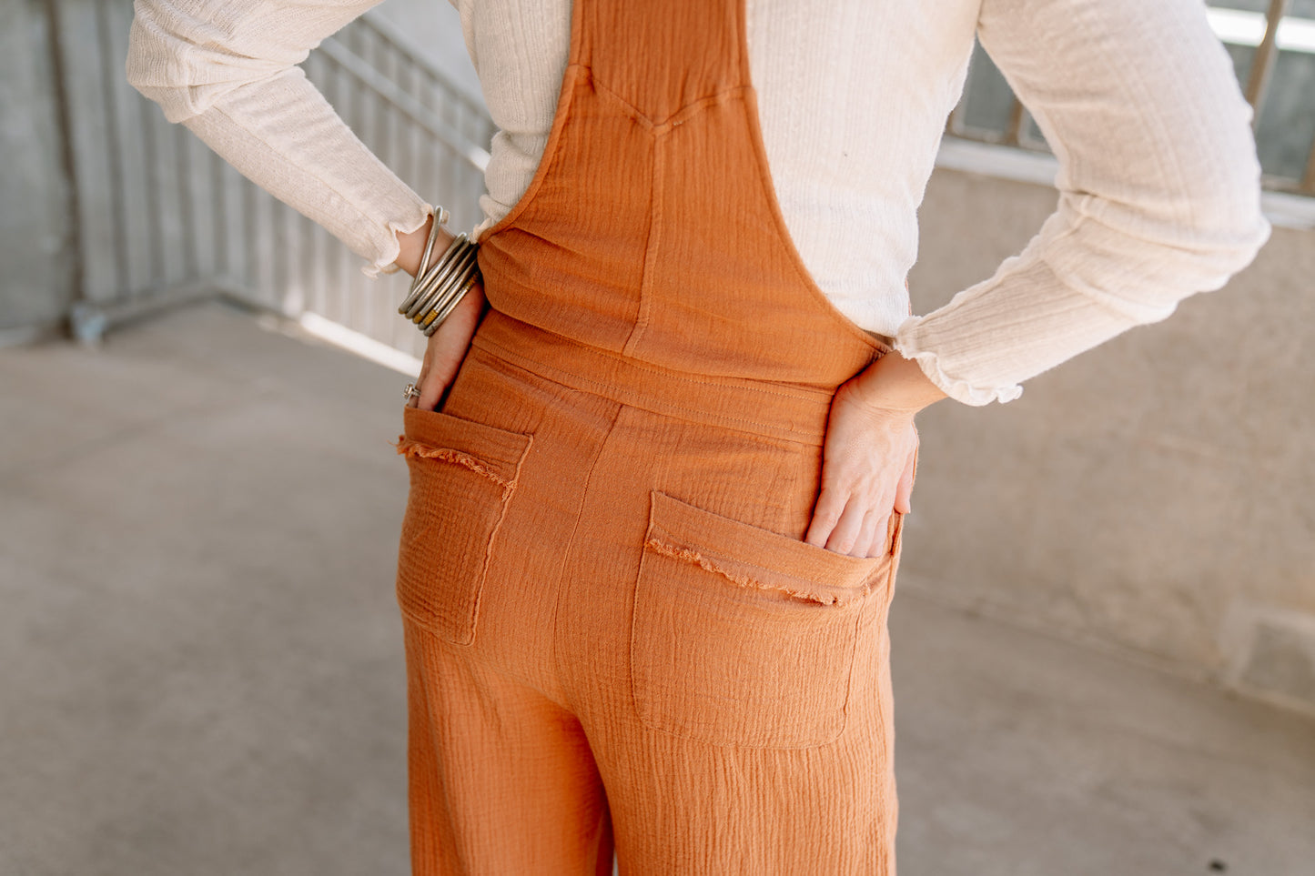 Caramel Gauze Jumpsuit