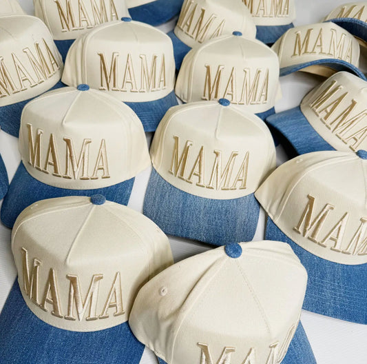 Denim MAMA Hat