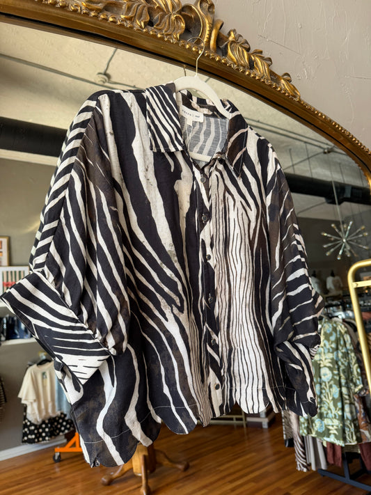 Zazzy Zebra Blouse