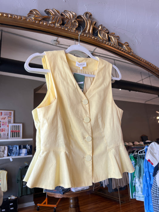 Buttercup Button Top
