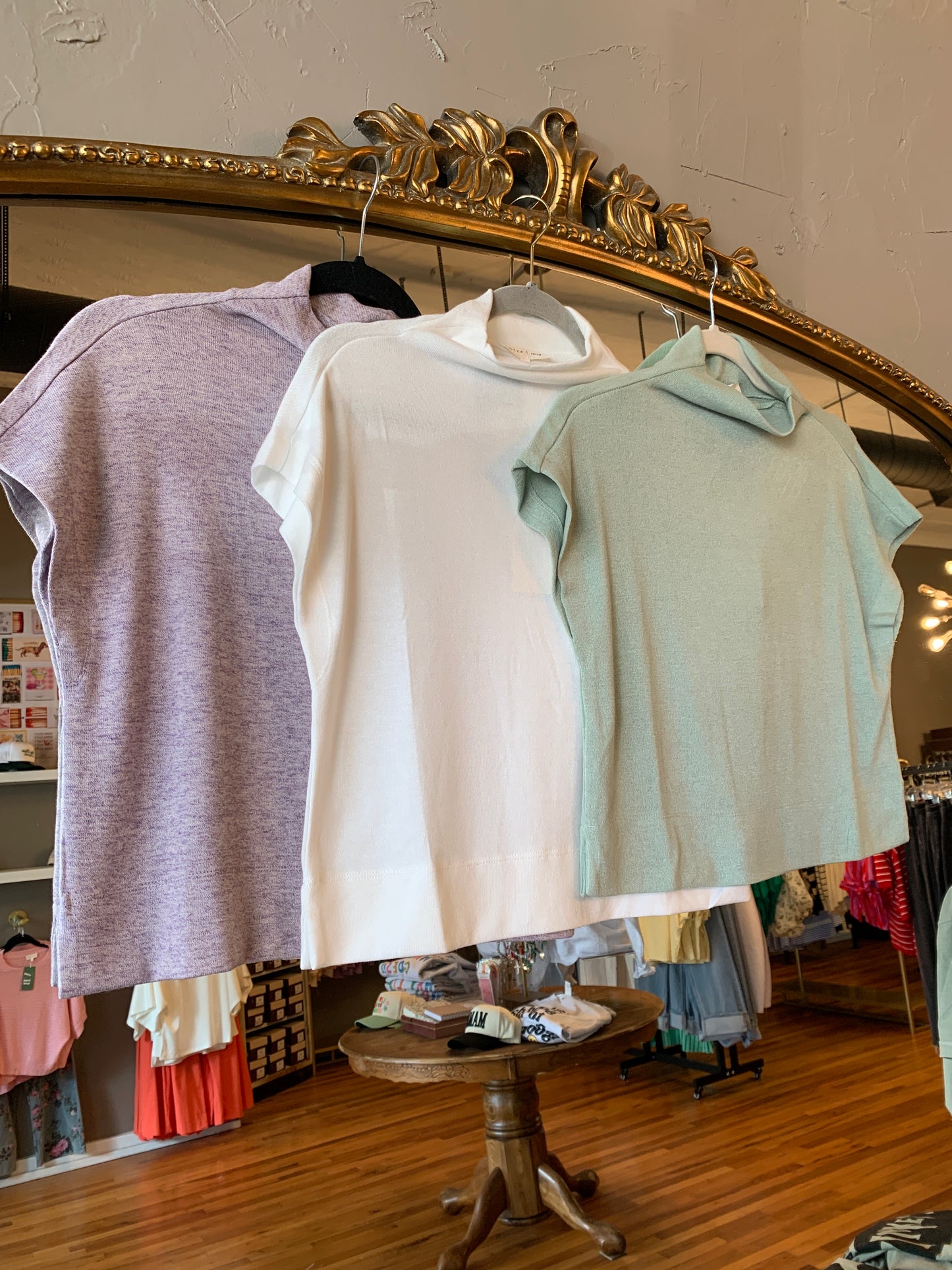 Casual Mock Neck Top