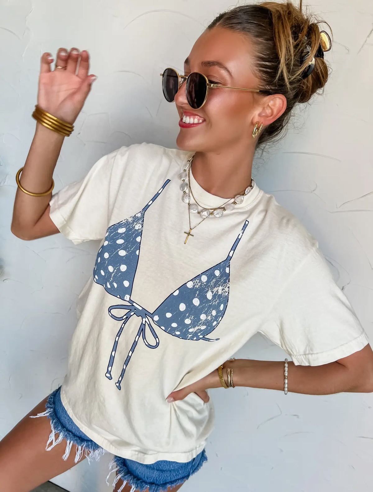 Polka Dot Bikini Tee